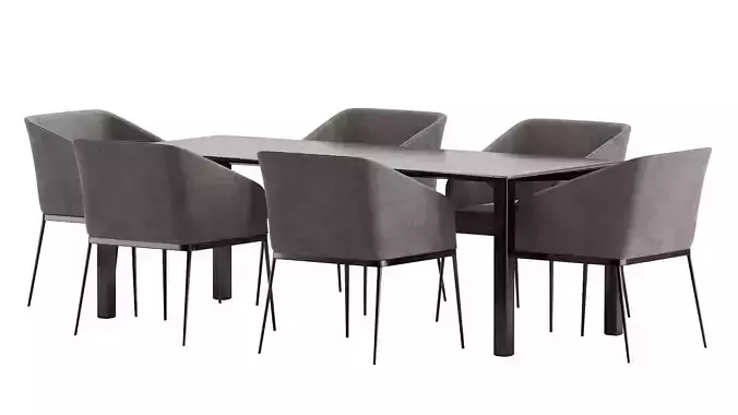 Senso Chair and Aodt Black Table