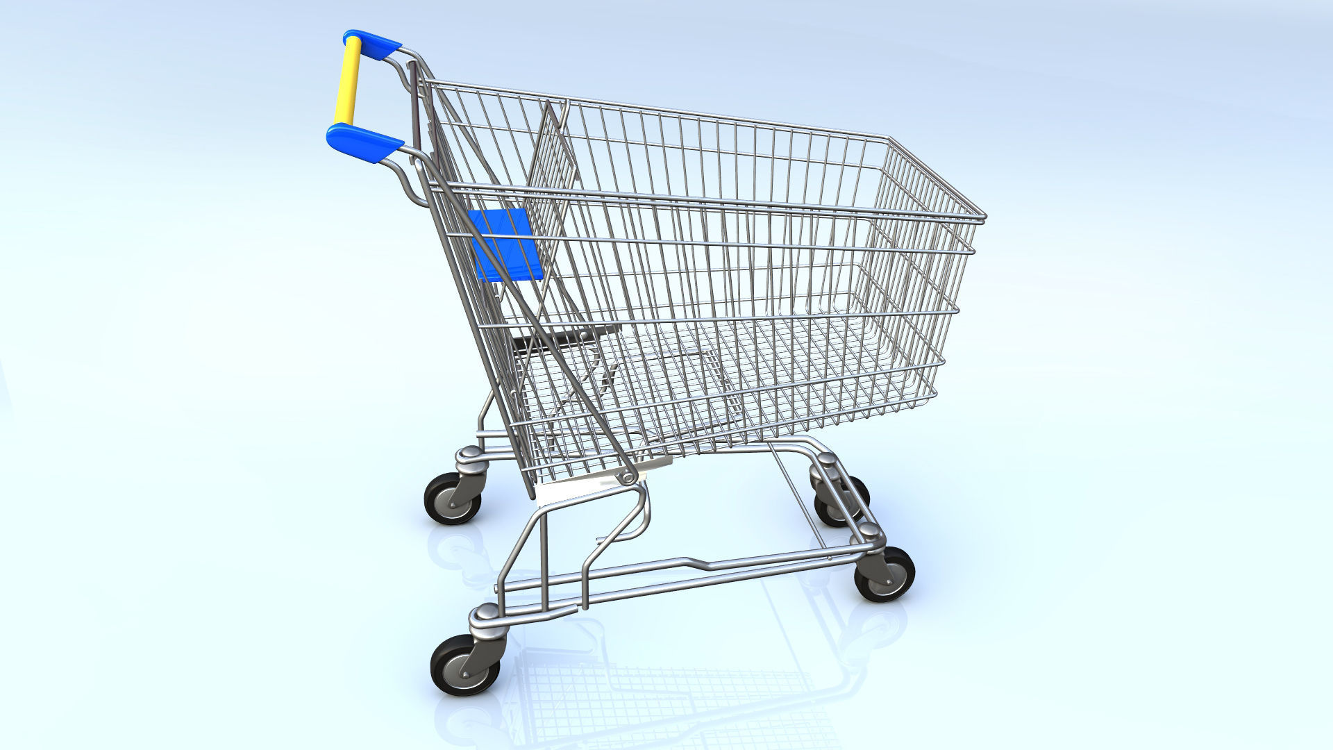 Shopping cart 3D model_5