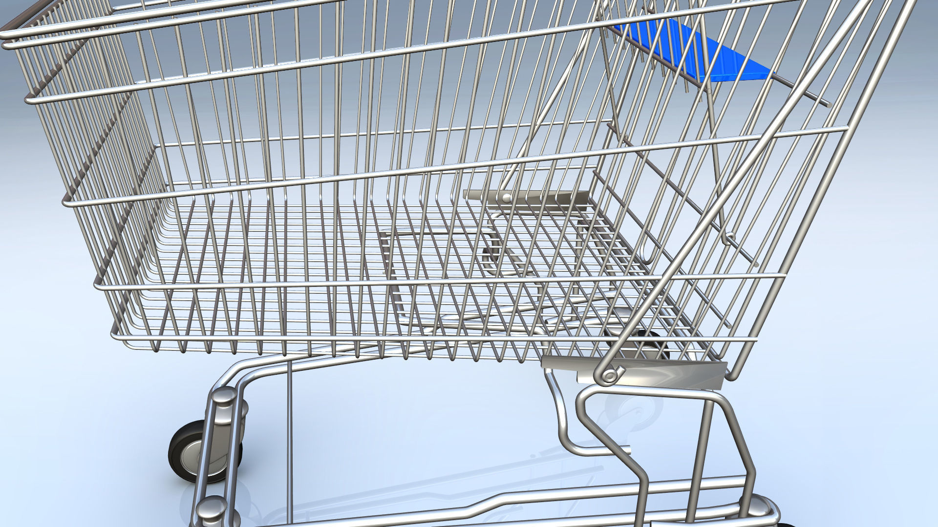 Shopping cart 3D model_8