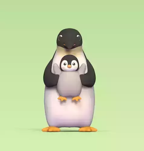 Penguin with Son