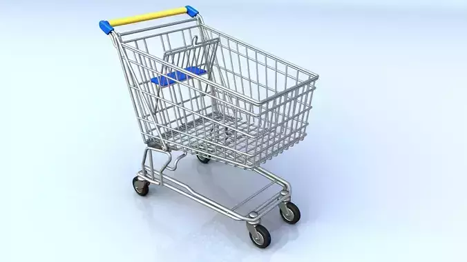 Shopping cart 3D model