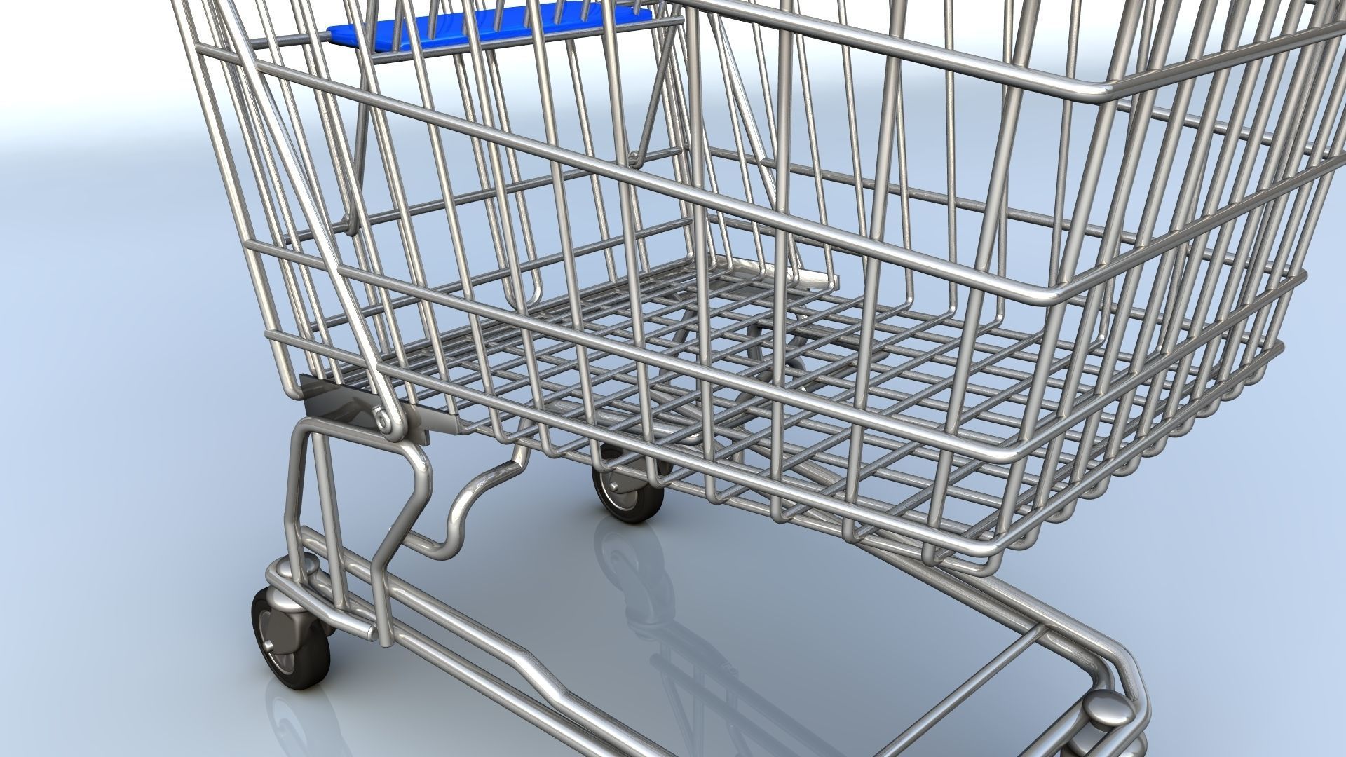 Shopping cart 3D model_8