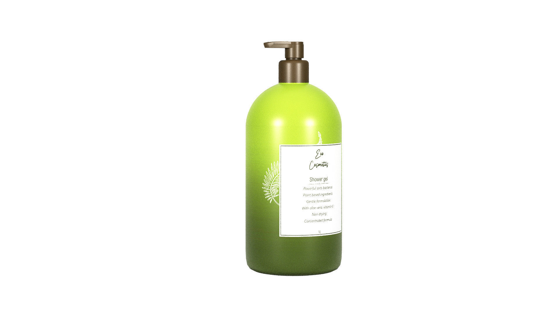 Shower Gel Packaging 3D model_2