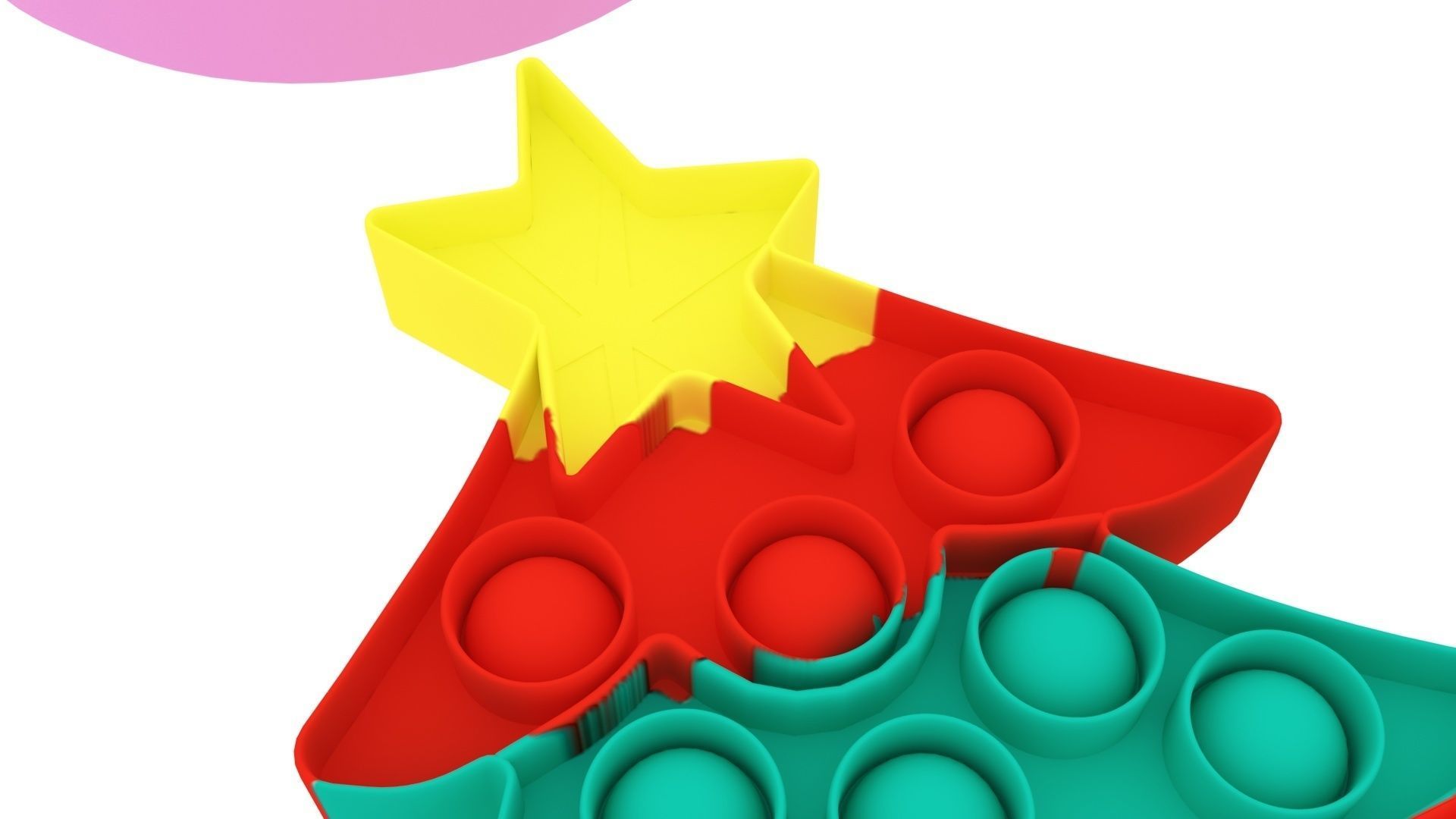 Christmas Pop It Fidget Toys Set 3D model_18