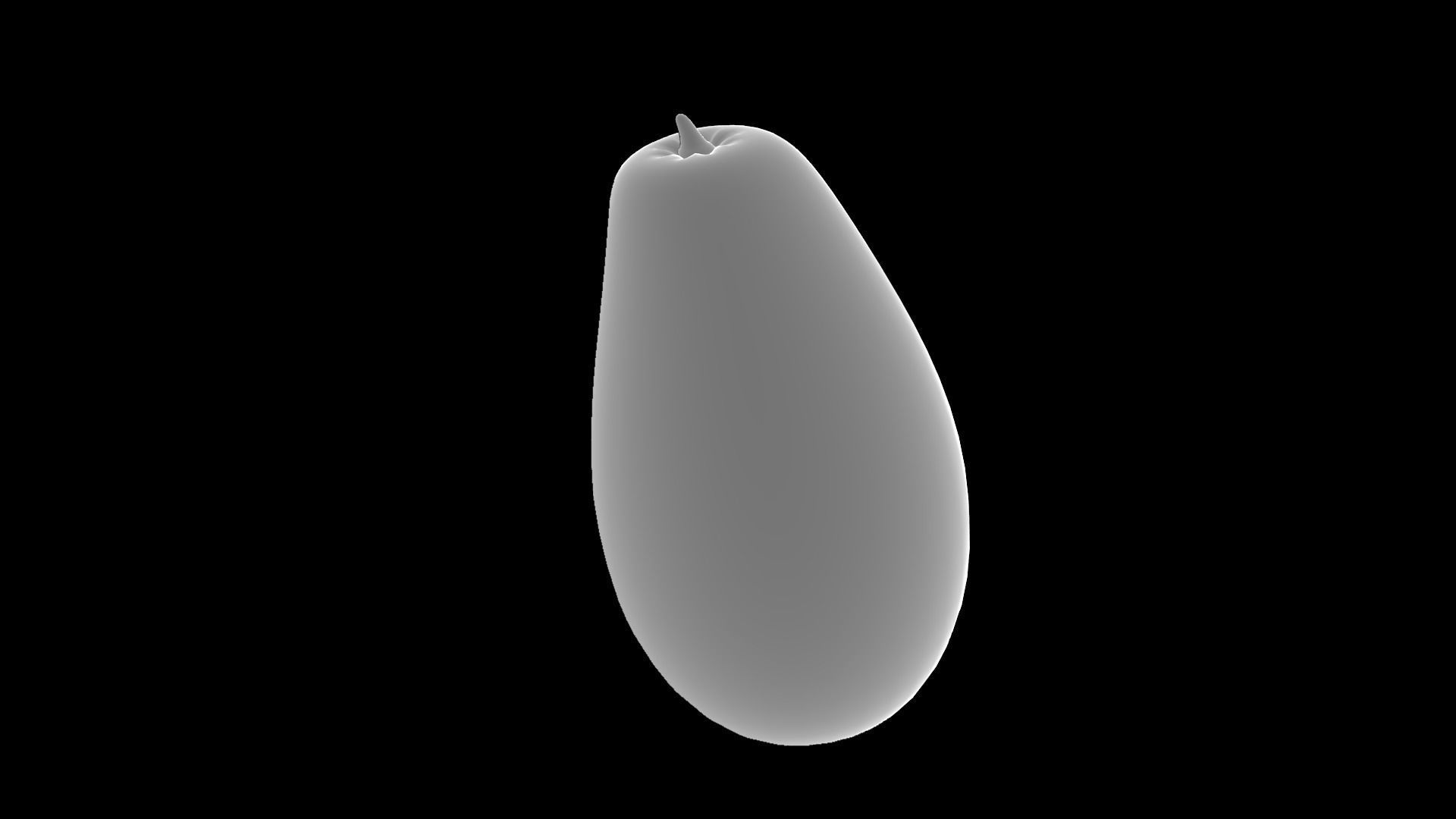 Pawpaw melon Low-poly 3D model_7