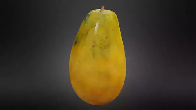 Pawpaw melon Low-poly 3D model