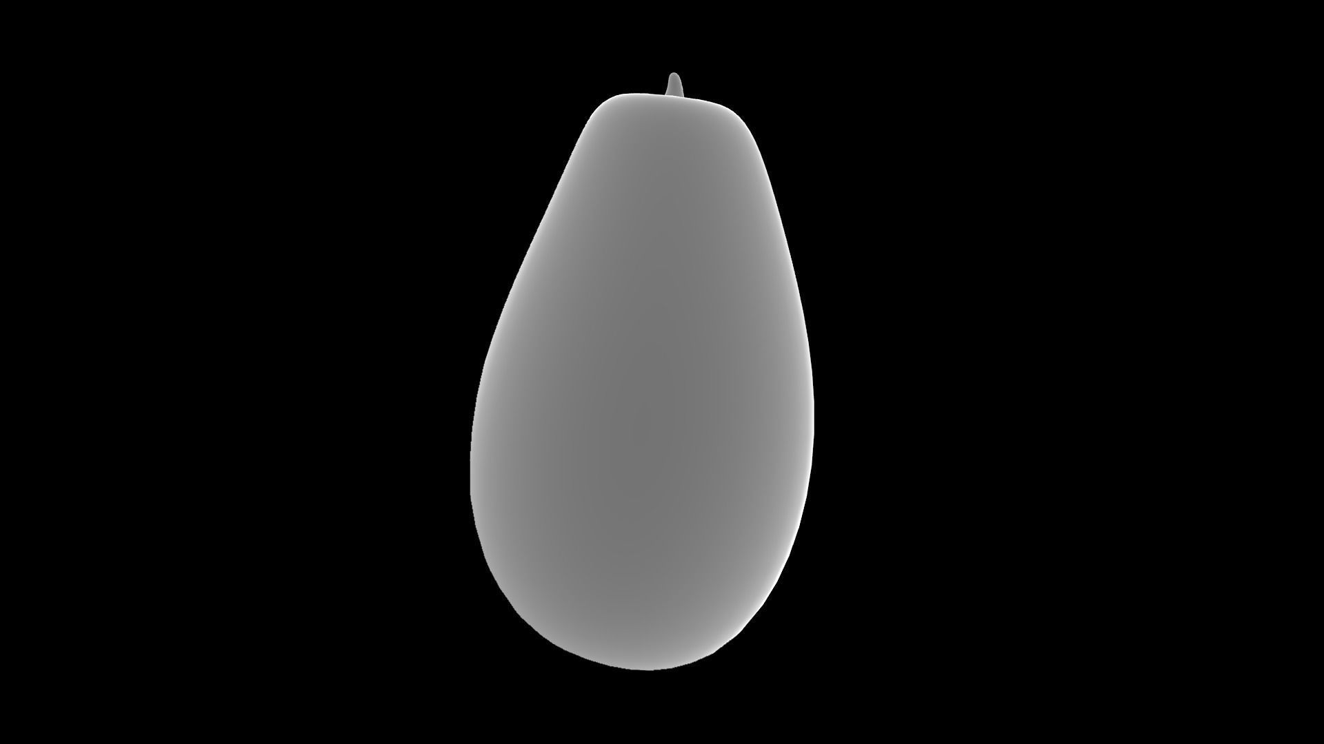 Pawpaw melon Low-poly 3D model_6