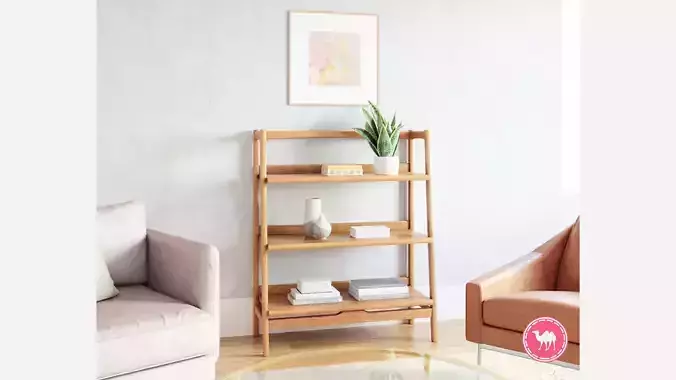 Mid-Century Living - Indoor Set Low-poly 3D model