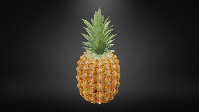 PineApple Low-poly 3D model