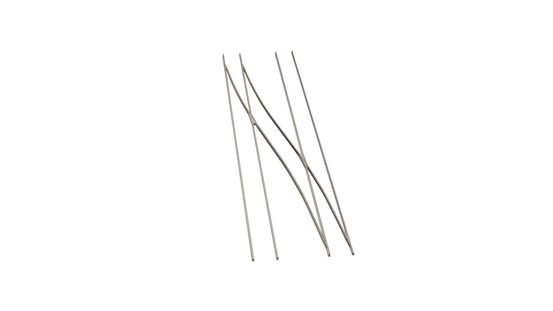 Half Trapeze Left - Tram Rails Element 3D model_6