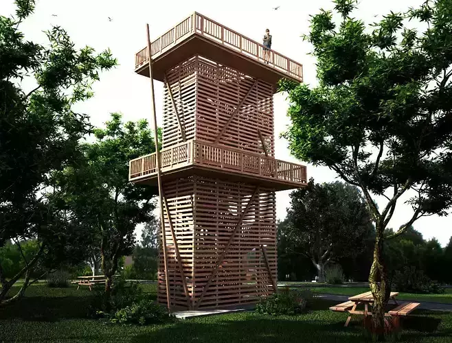 Wooden  Watch Tower