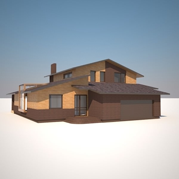 Living House  3D model_1