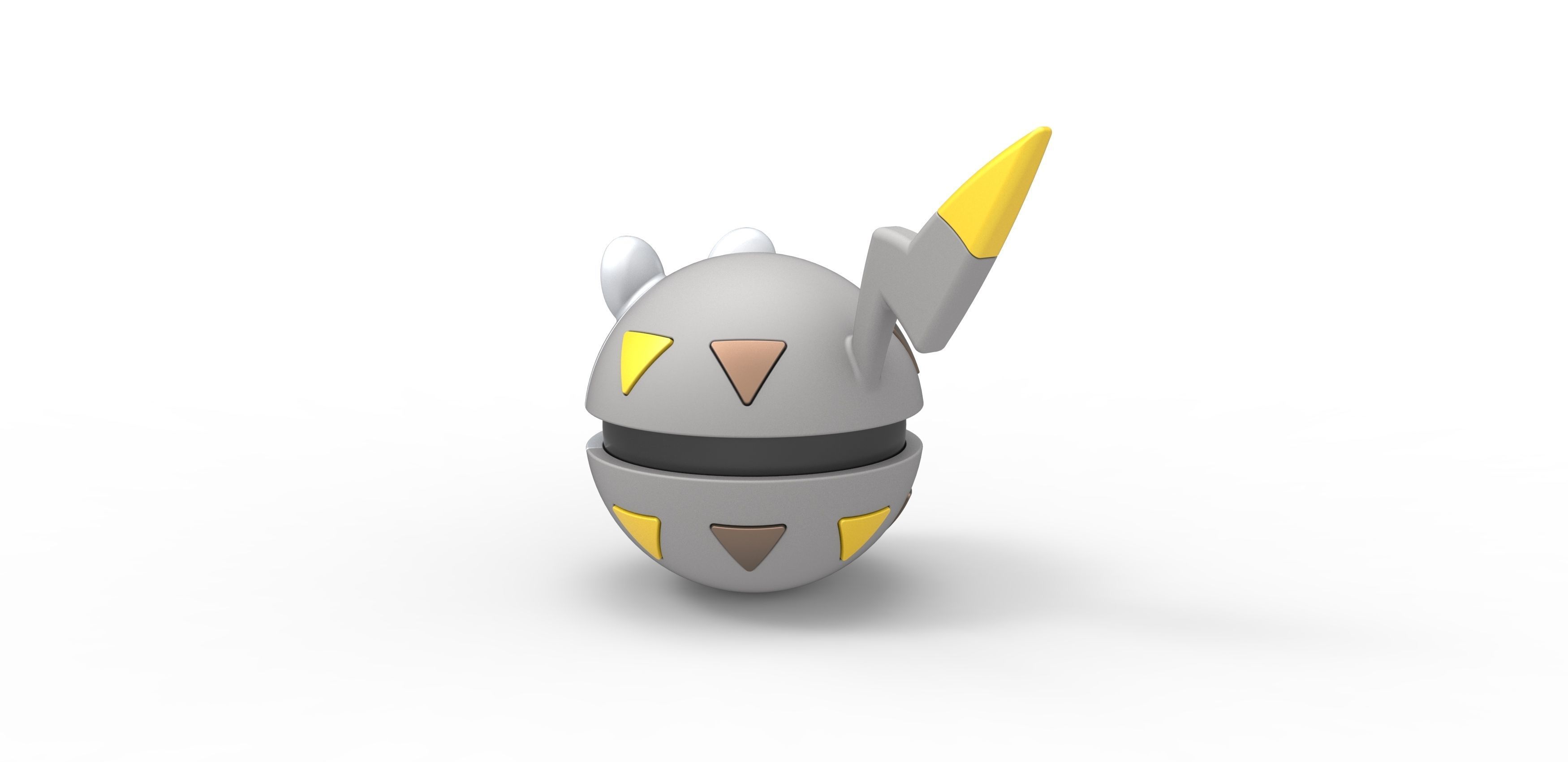 Togedemaru orb 3D print model_7