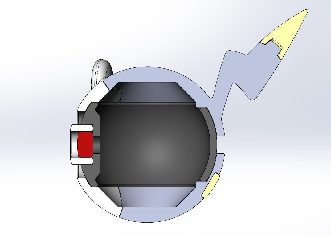 Togedemaru orb 3D print model_23