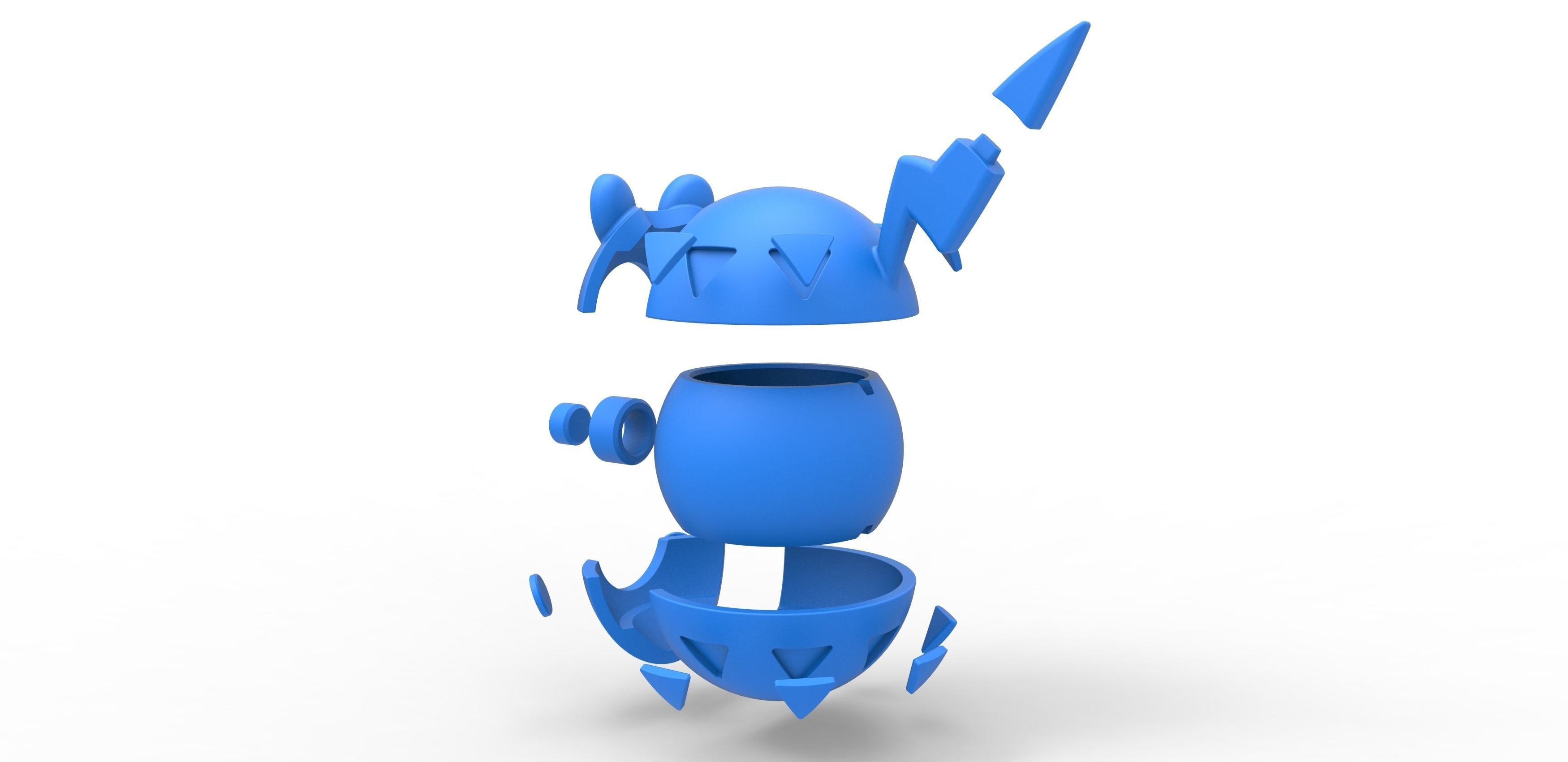 Togedemaru orb 3D print model_22