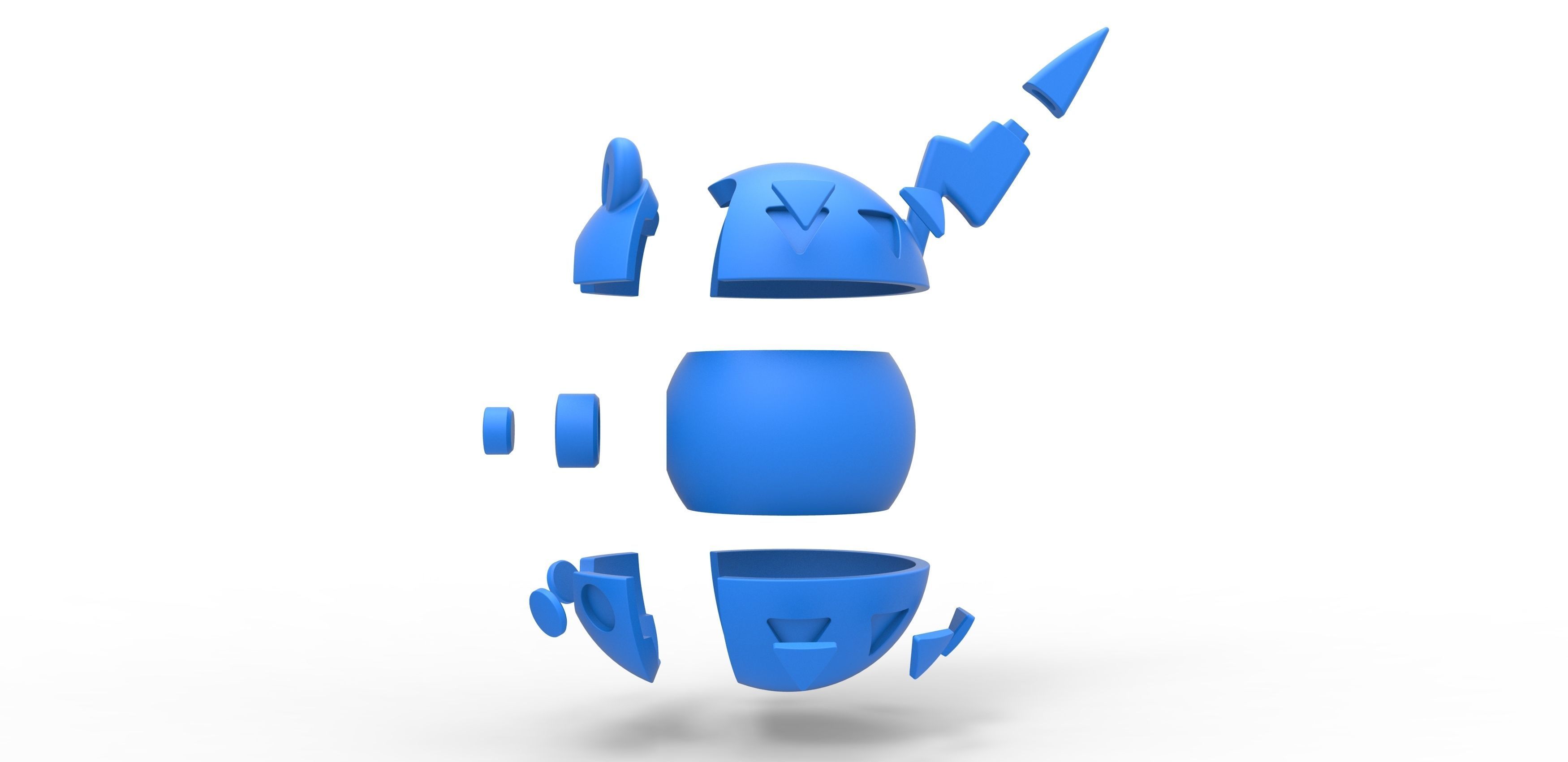 Togedemaru orb 3D print model_21