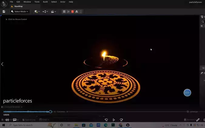 Unreal engine 5 FX animation Low-poly 3D model