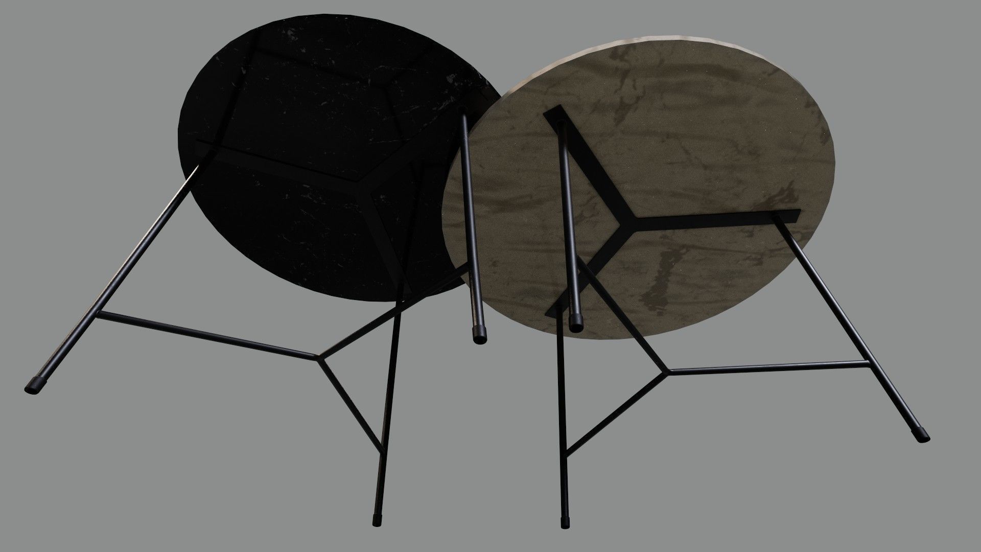 Modern Table Low-poly 3D model_4