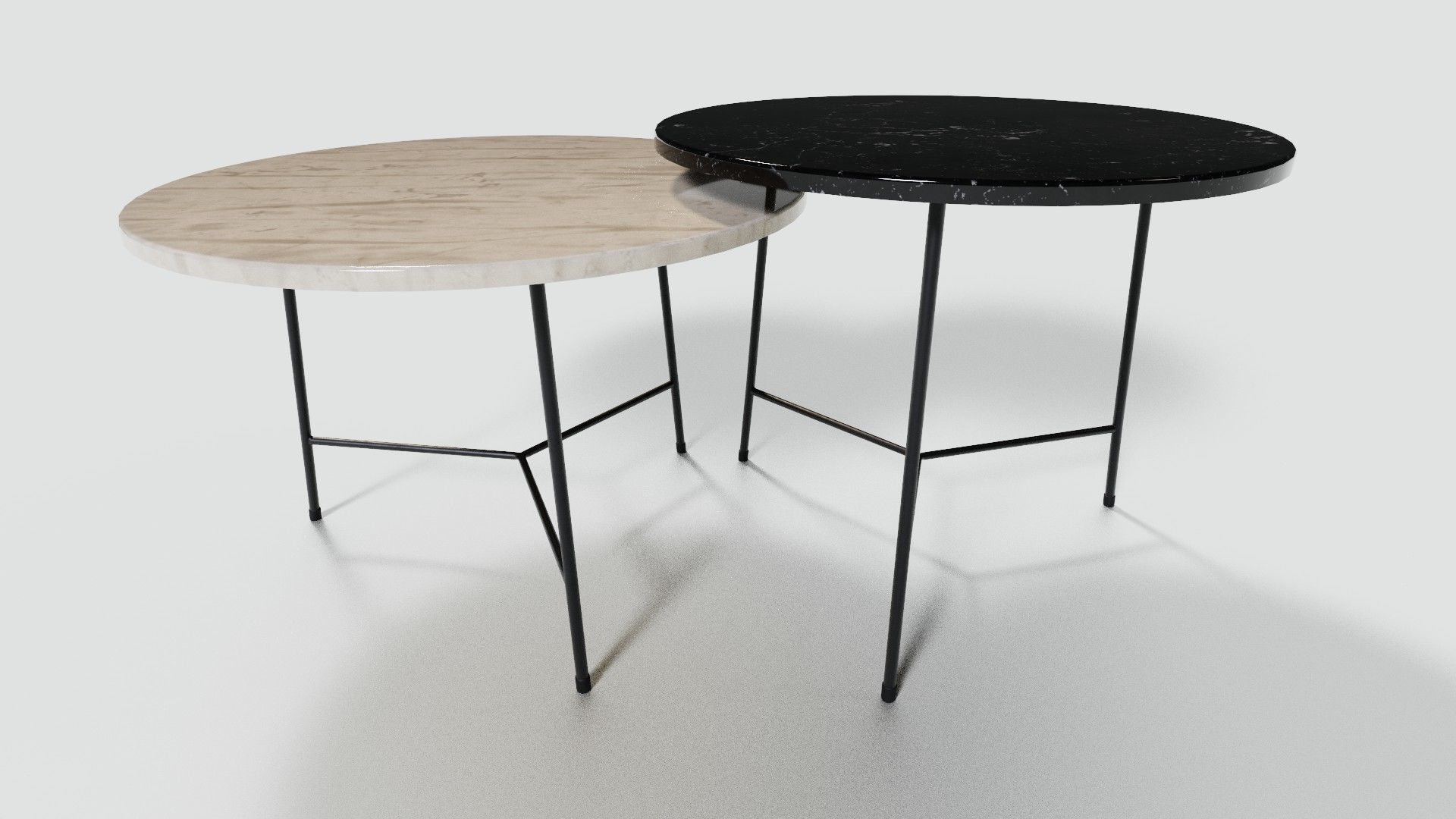 Modern Table Low-poly 3D model_5