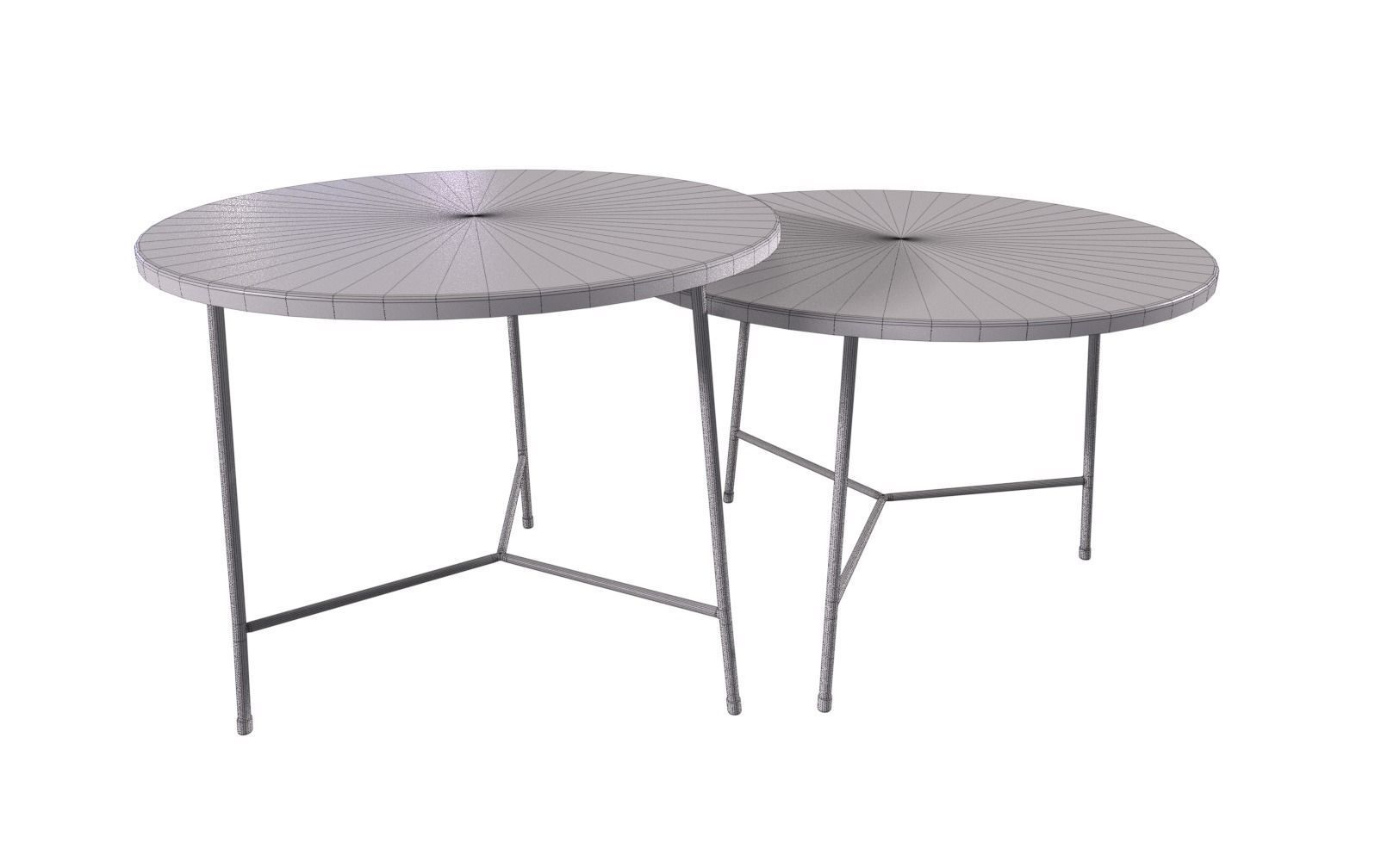 Modern Table Low-poly 3D model_7