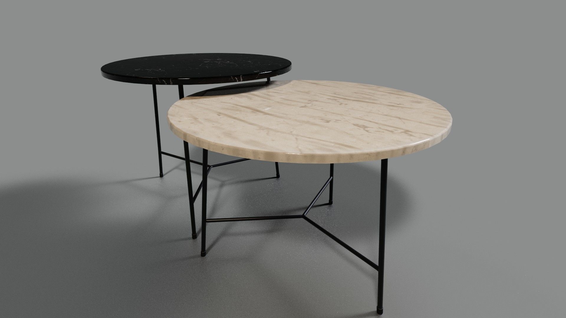 Modern Table Low-poly 3D model_6