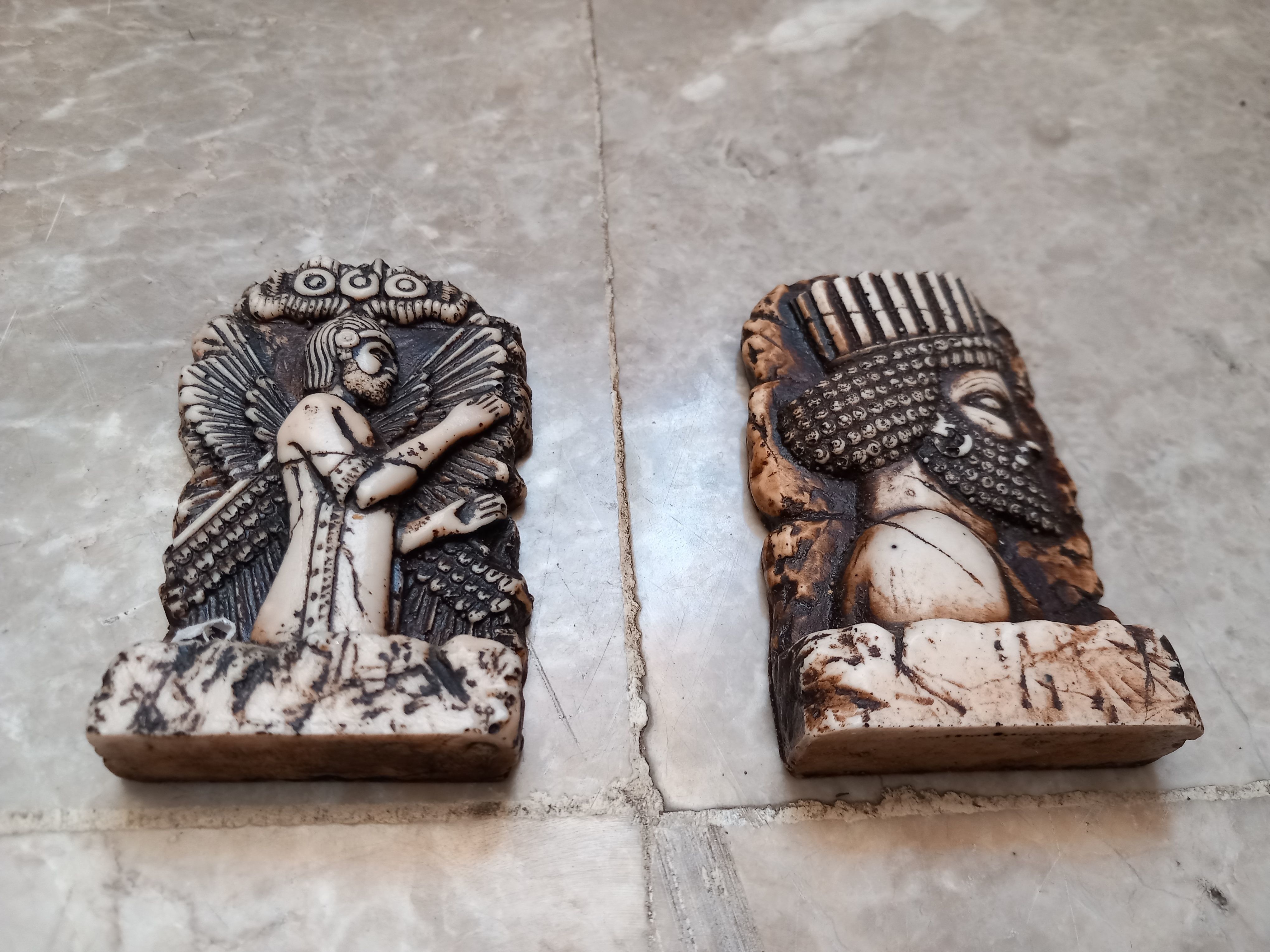 King Darius stone relief 3D model_11