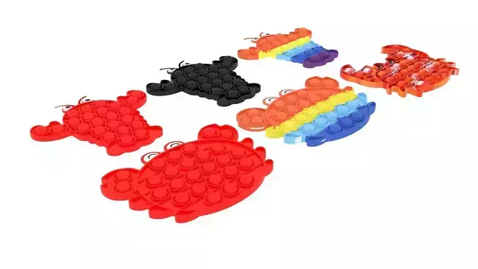 Lobster And Crab Pop It Fidget Toys Set