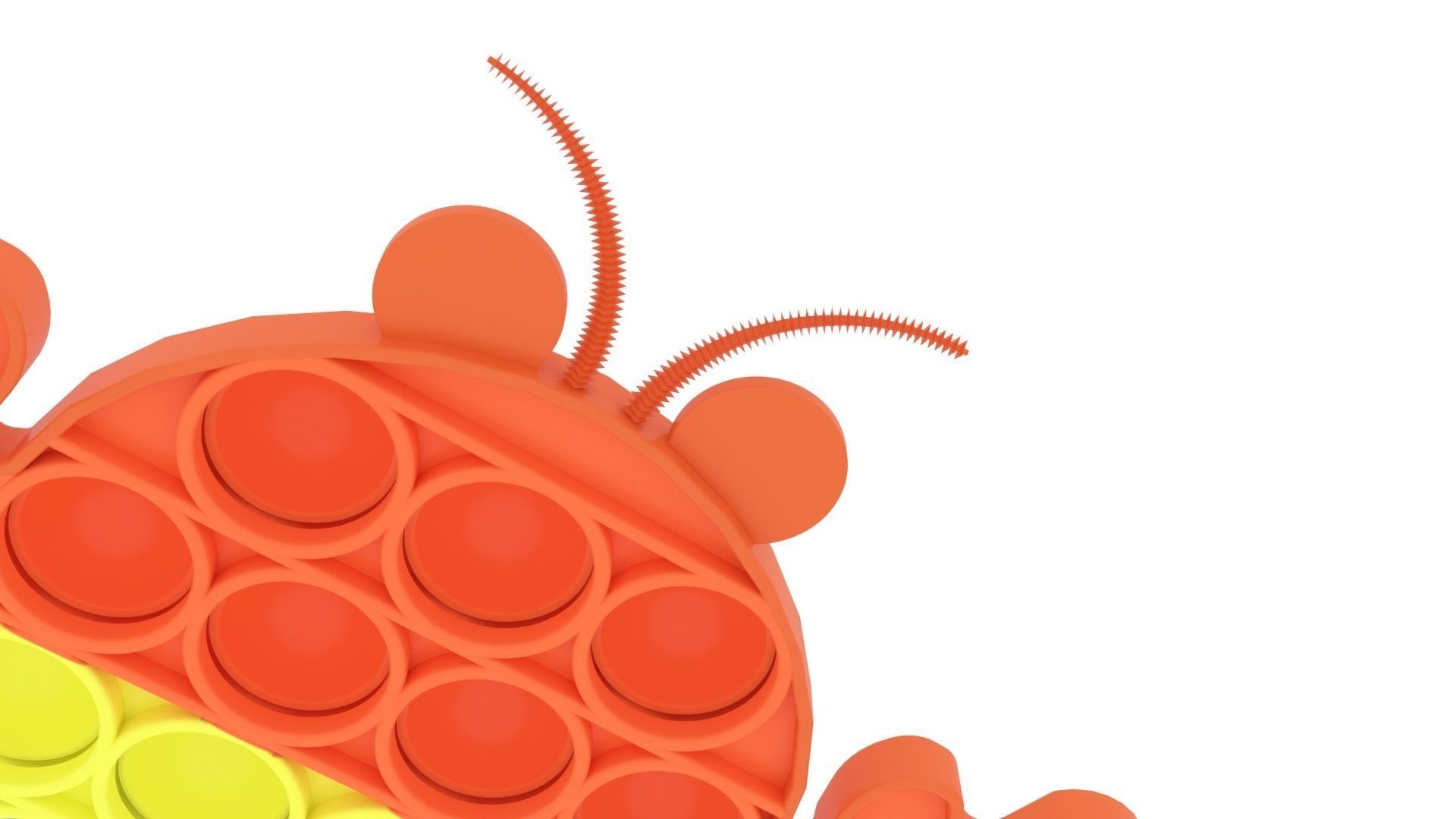 Lobster And Crab Pop It Fidget Toys Set 3D model_9