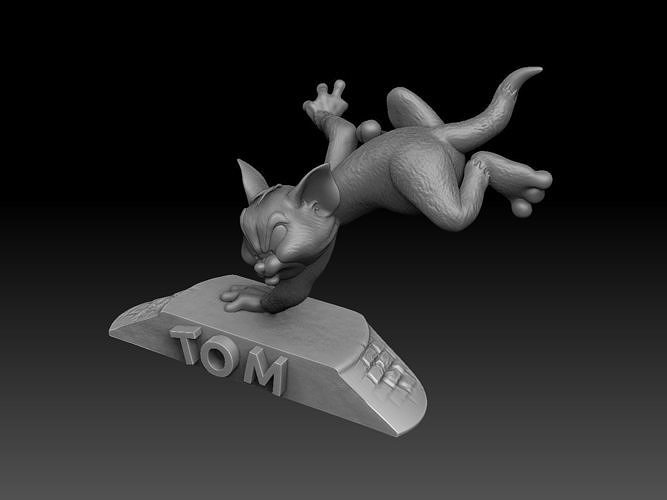 Cat Tom 3d printable STL 3D print model