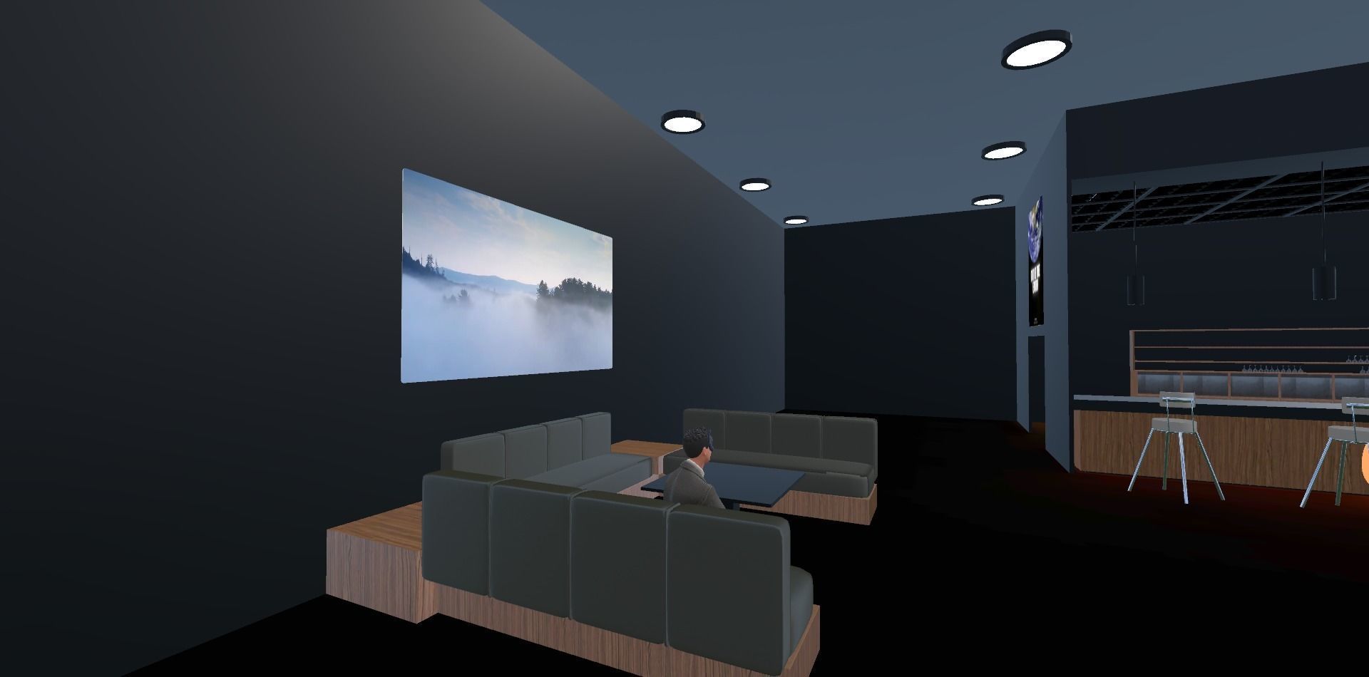 Festival Area In The Space VR-Ready-To-Use Low-poly 3D model_9