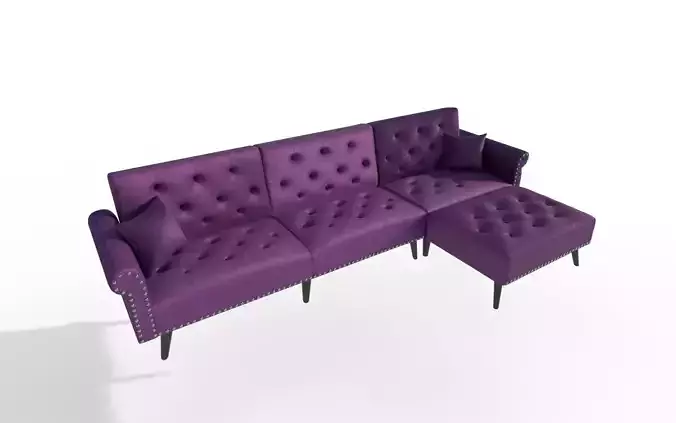 Velvet sofa