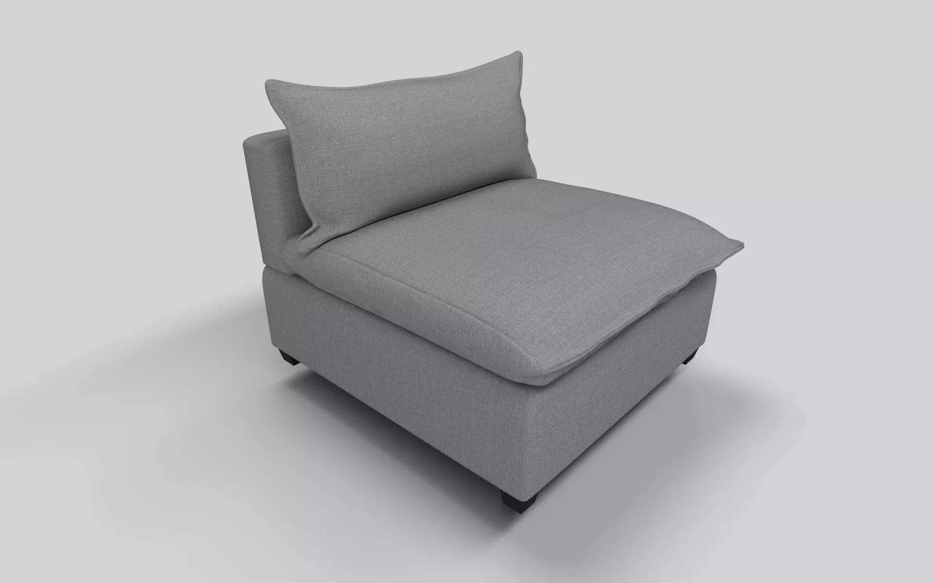 Cushion Sofa Low-poly 3D model_0