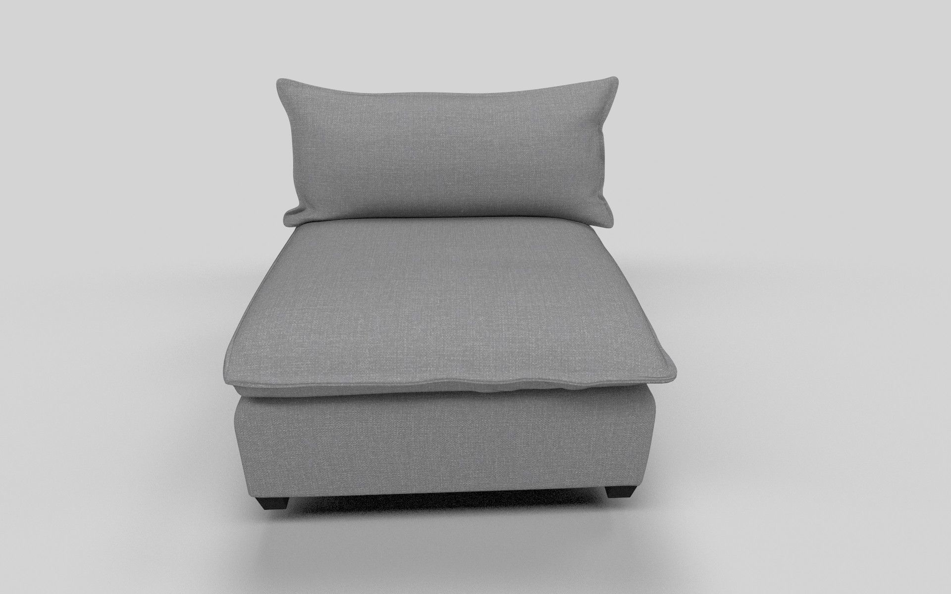Cushion Sofa Low-poly 3D model_5