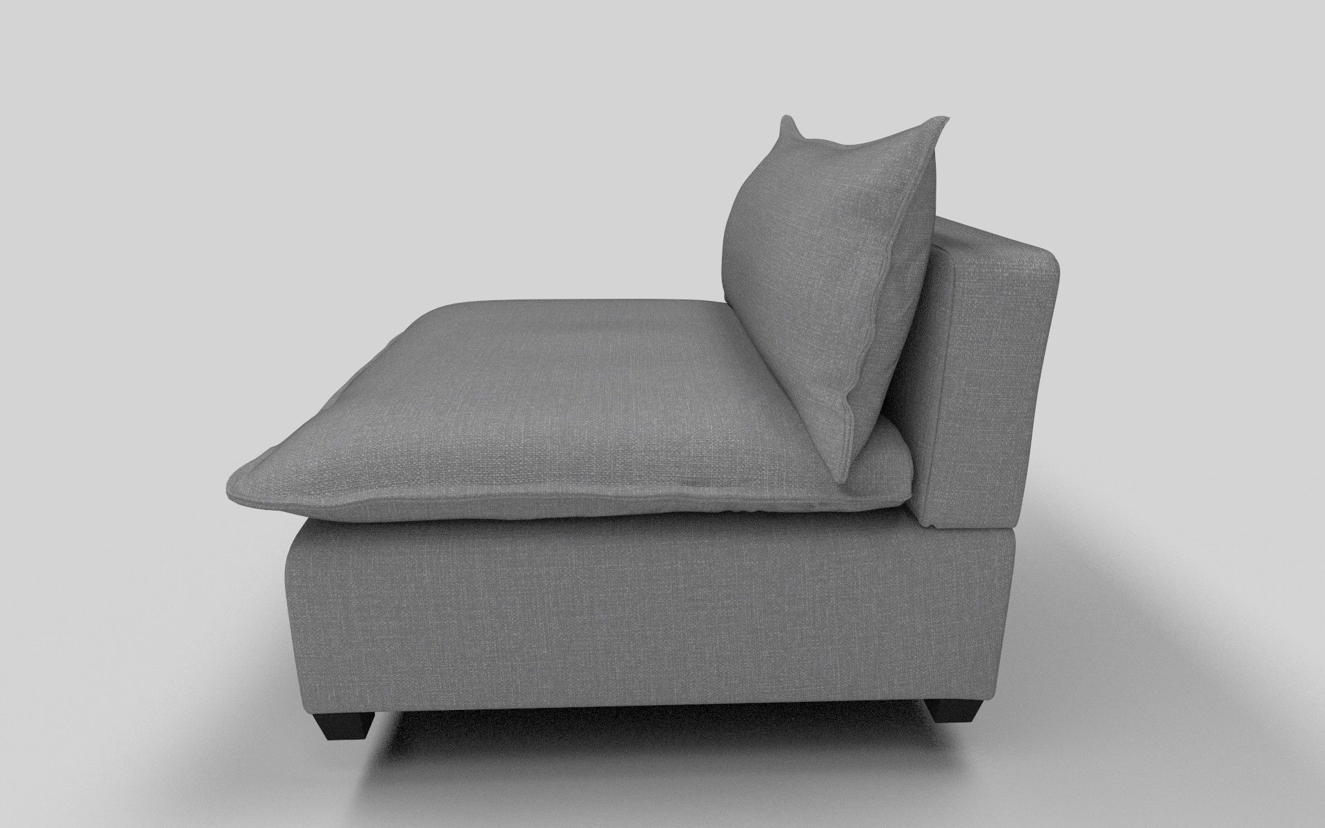 Cushion Sofa Low-poly 3D model_4