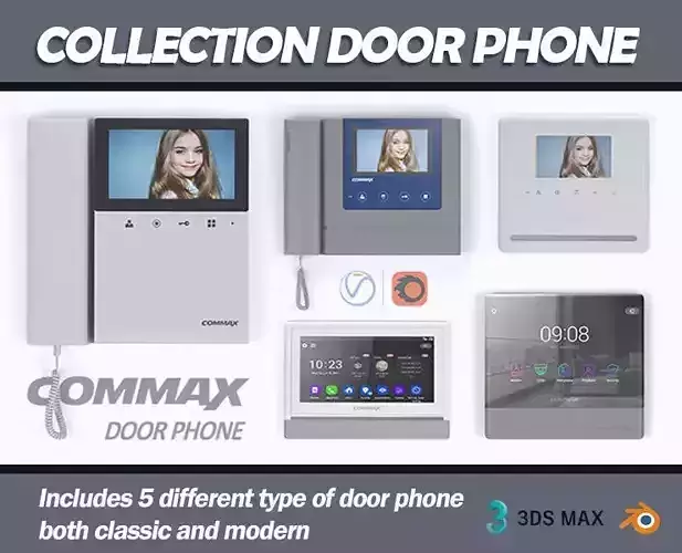 Commax door phone 3D model