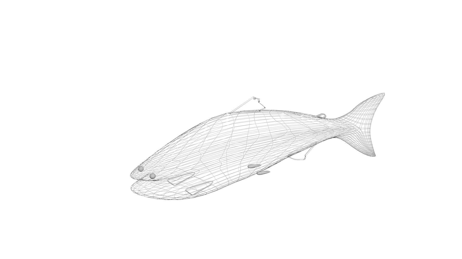 Animated and Rigged Swimming Salmon Fish 3D model_31