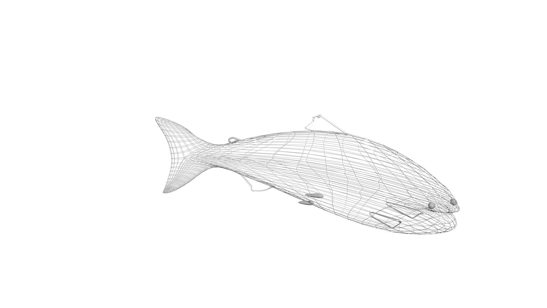 Animated and Rigged Swimming Salmon Fish 3D model_33