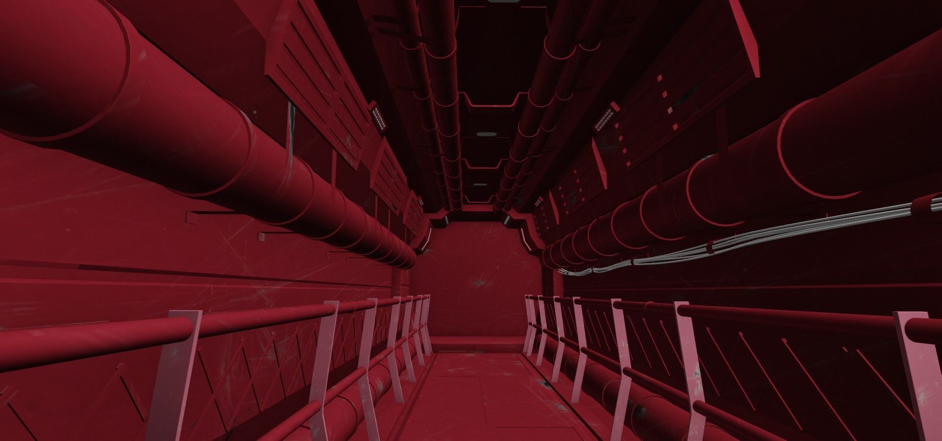 Scy-fy corridor 3D model_5