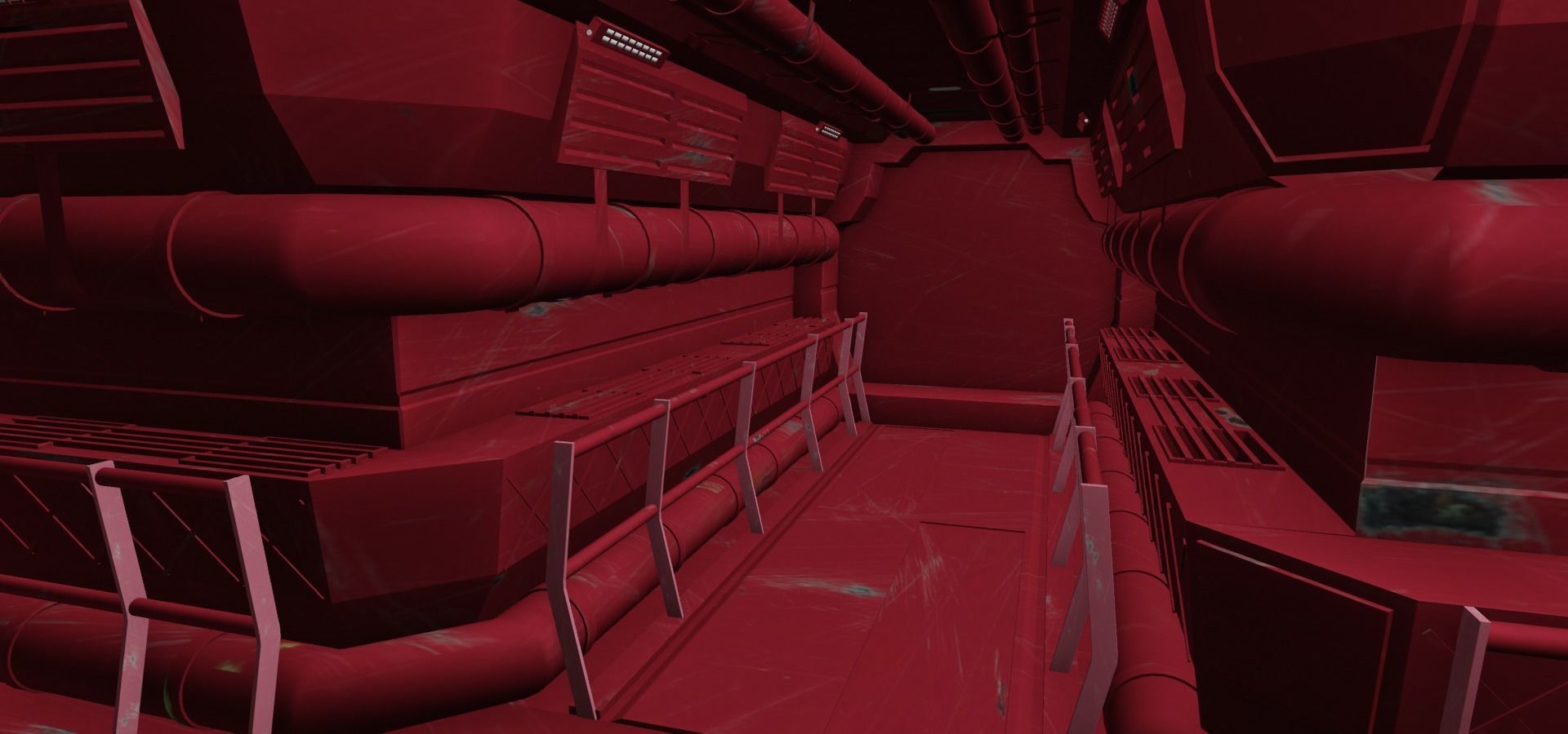 Scy-fy corridor 3D model_3
