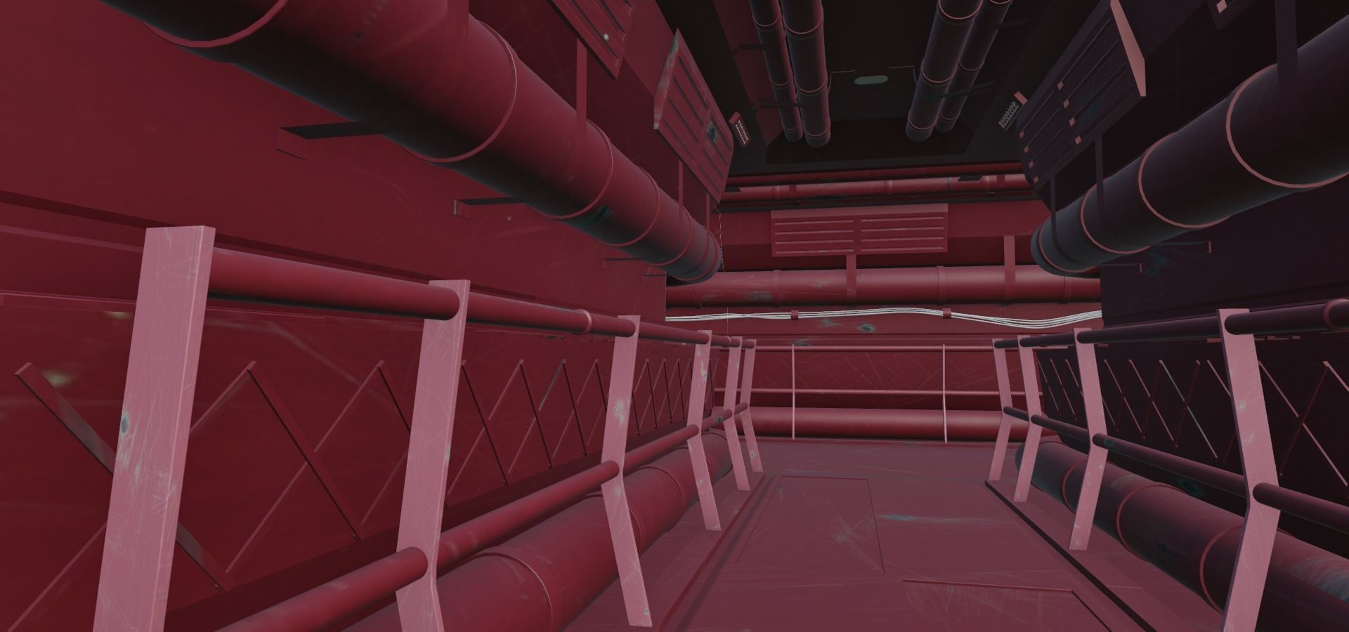 Scy-fy corridor 3D model_11