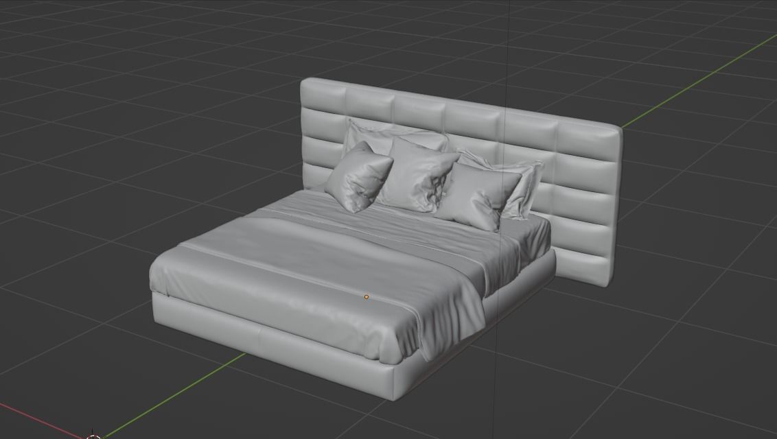 Modern sofa  3D model_1
