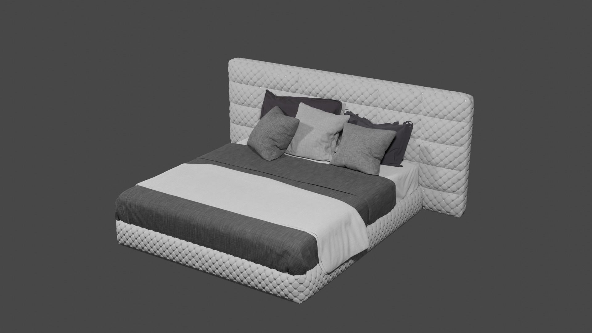 Modern sofa  3D model_2