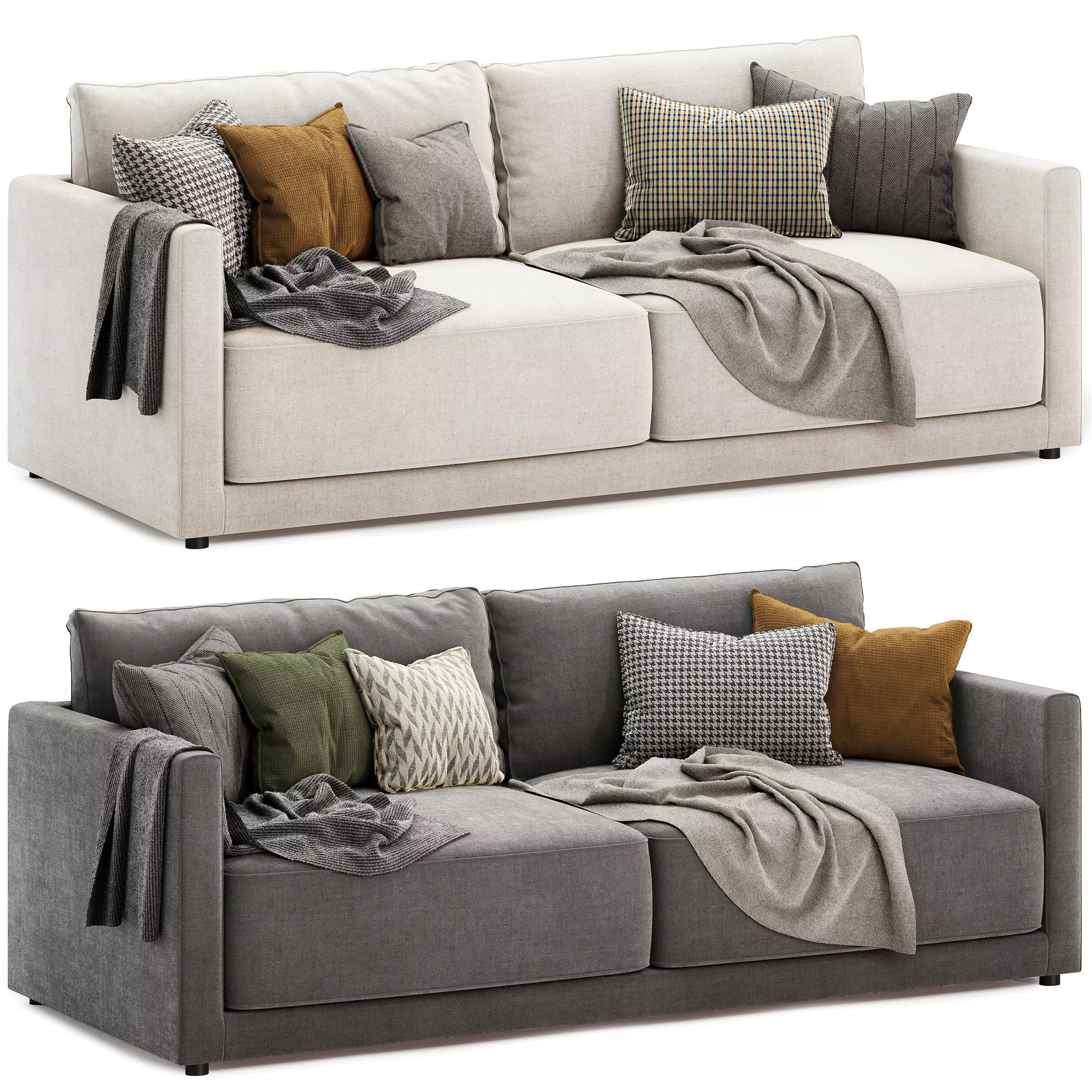 gather 3 seater sofa 3D model