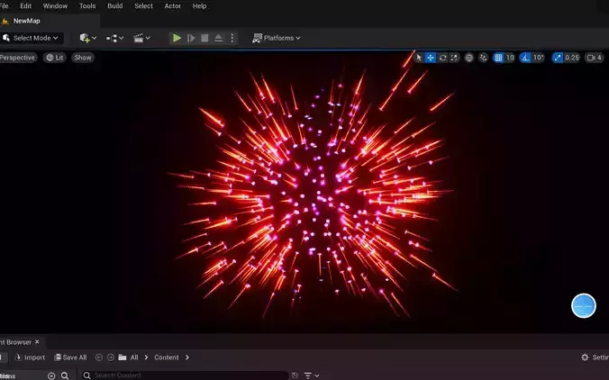 Unreal engine 5 FX animation2 3D model
