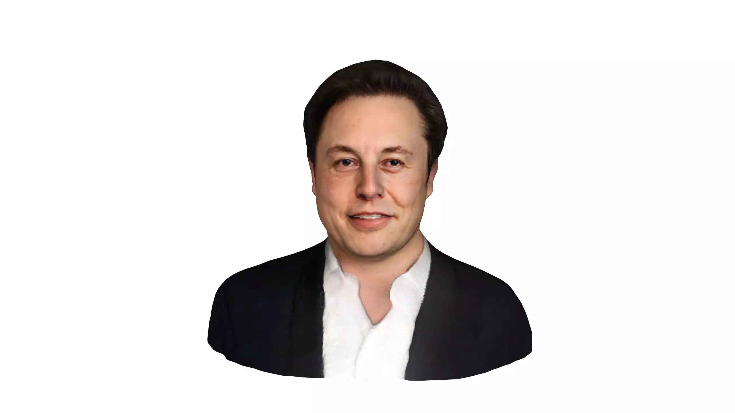 Elon Musk Photo-Realistic-Head-Bust-For 3D Print or Metaverse Low-poly 3D model