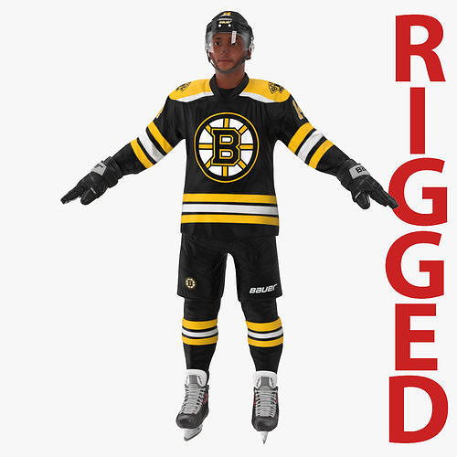 Hockey Player Boston Bruins Rigged