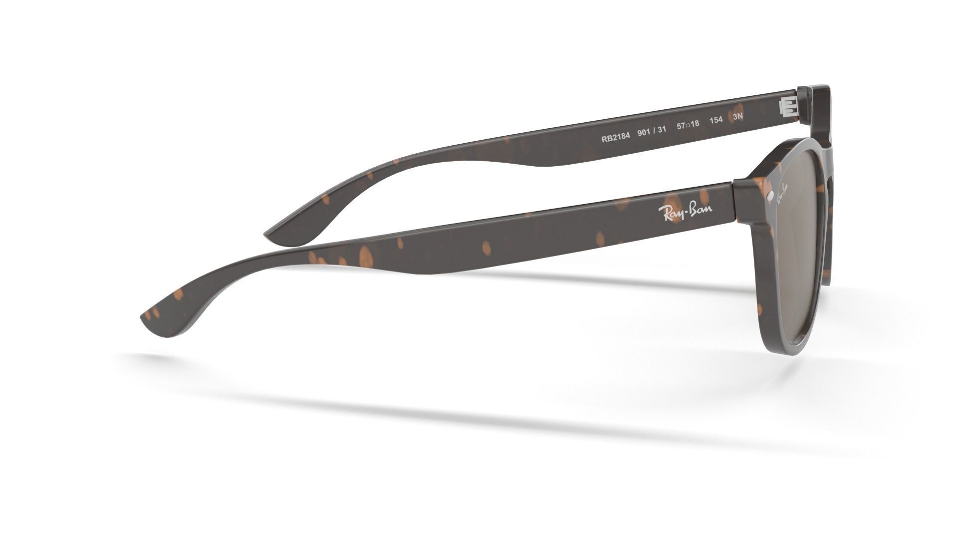 Ray Ban Non-Polarized Striped Gradient Brown RB2184 Sunglass 3D model_18