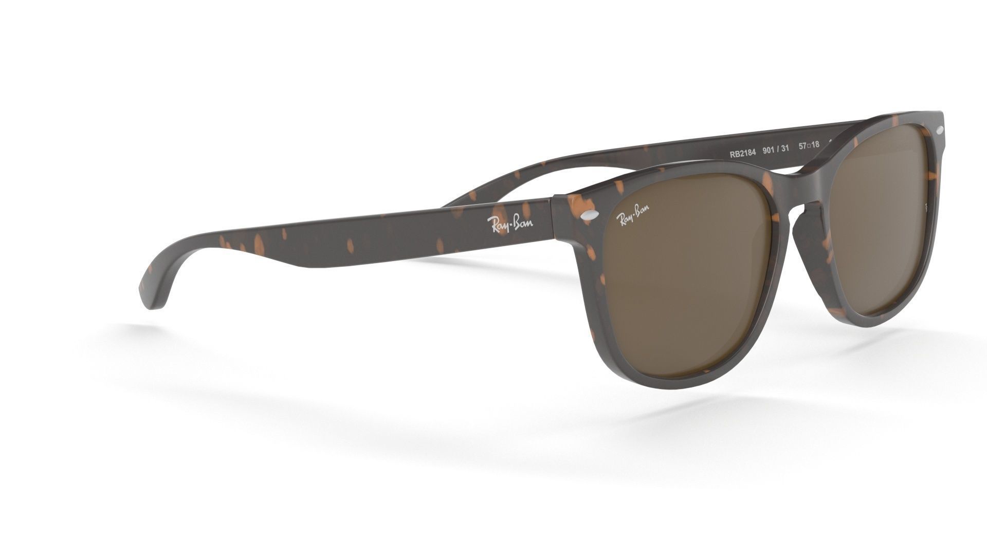 Ray Ban Non-Polarized Striped Gradient Brown RB2184 Sunglass 3D model_17