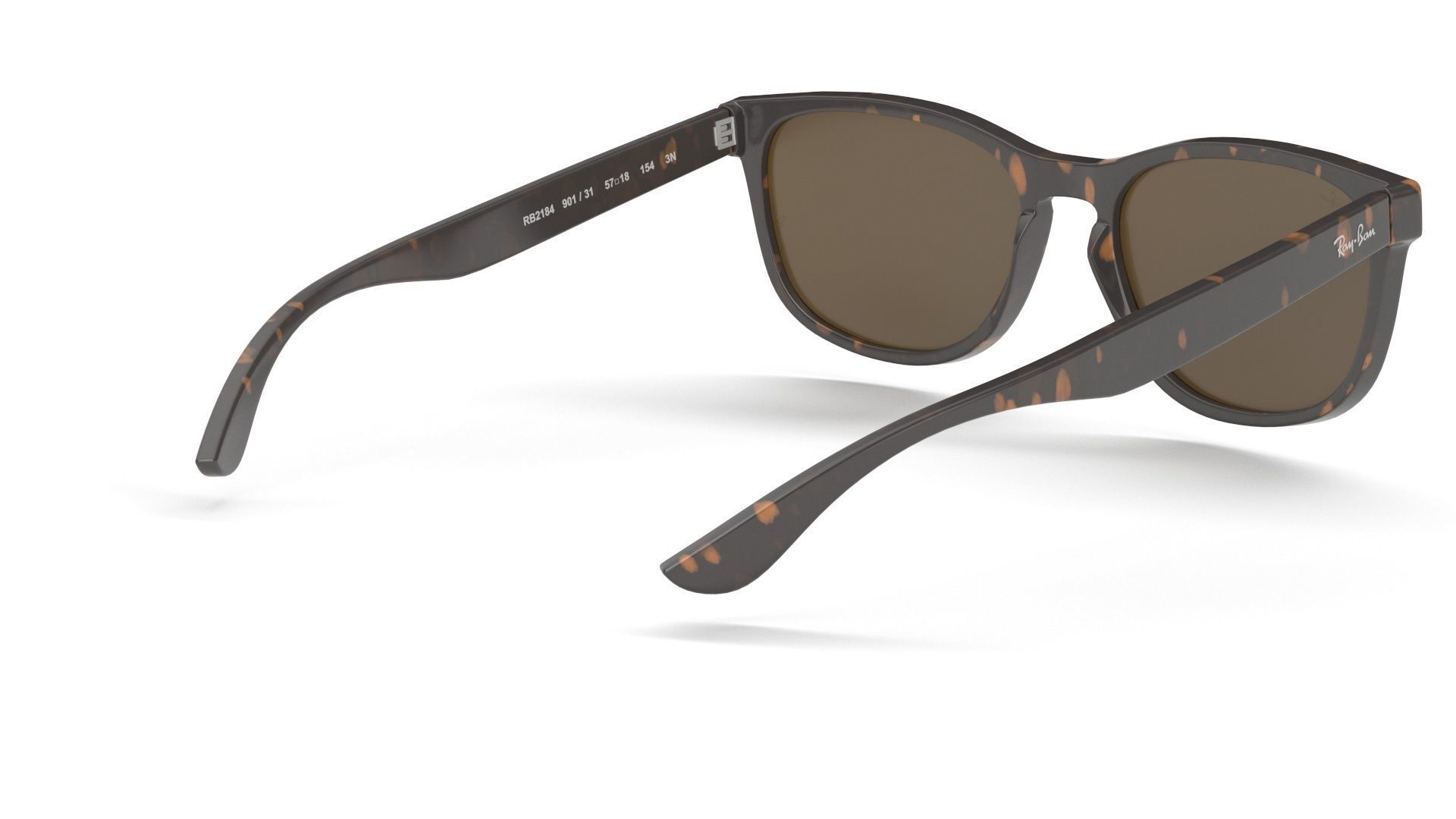 Ray Ban Non-Polarized Striped Gradient Brown RB2184 Sunglass 3D model_20