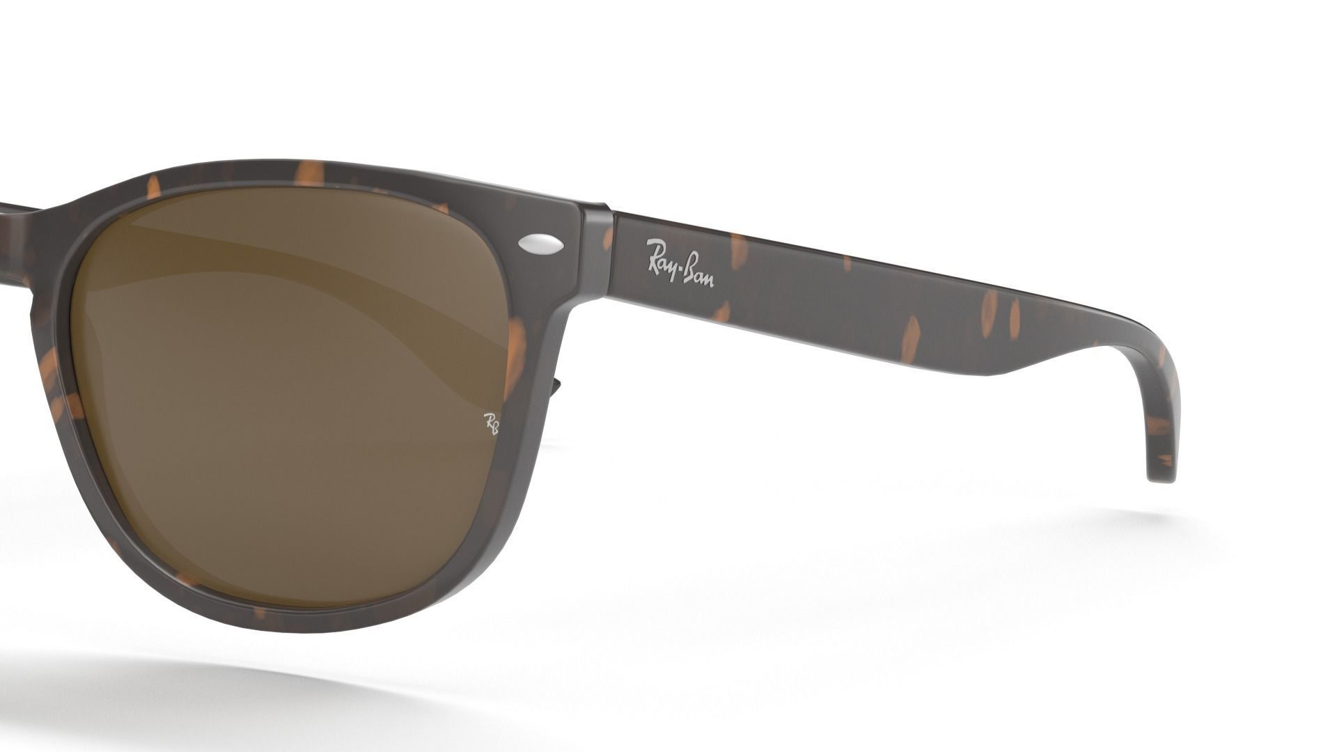 Ray Ban Non-Polarized Striped Gradient Brown RB2184 Sunglass 3D model_2